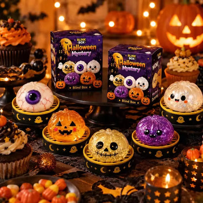 New Halloween Ghost DumplingsToy Soft Slow Resilience Squishy Toy Fidget Steamed Stuffed Bun Squishy Pinch Le