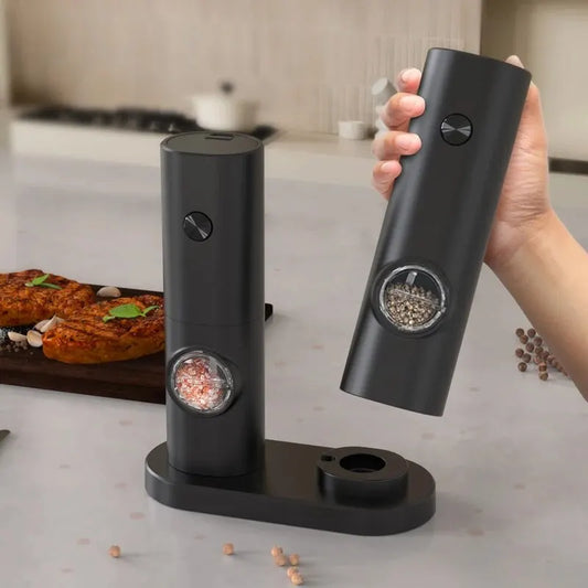 Electric Automatic Mill Pepper And Salt Grinder With LED Light