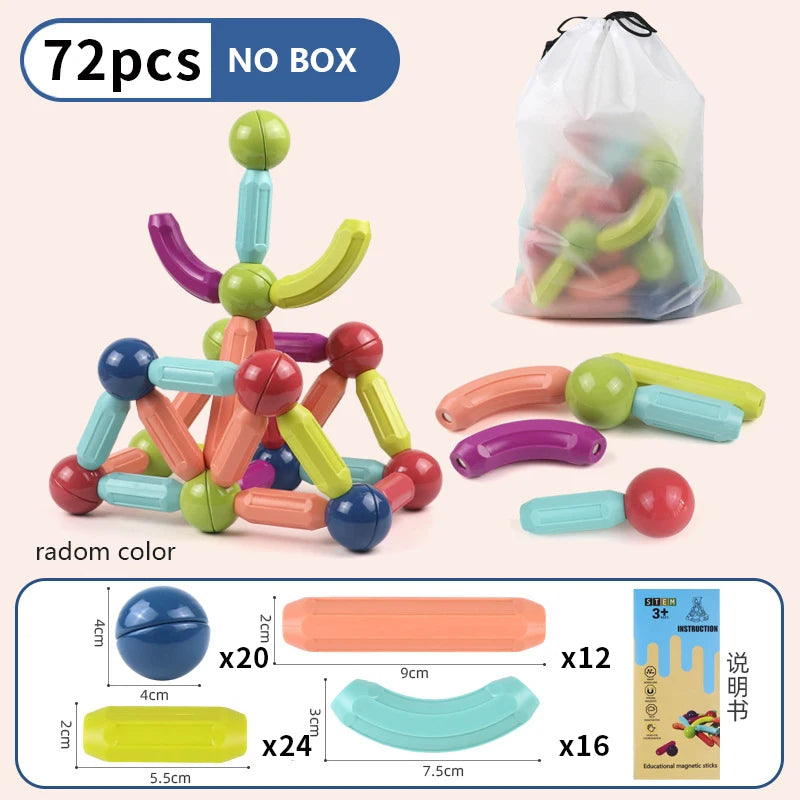 Magnetic Constructor Blocks Set Toys for Kids