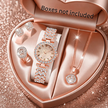 5pcs Luxury Rhinestone Elegant For Women