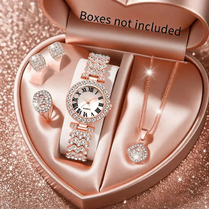 5pcs Luxury Rhinestone Elegant For Women
