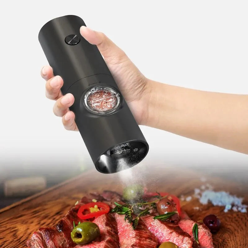 Electric Automatic Spices Grinder With LED Light