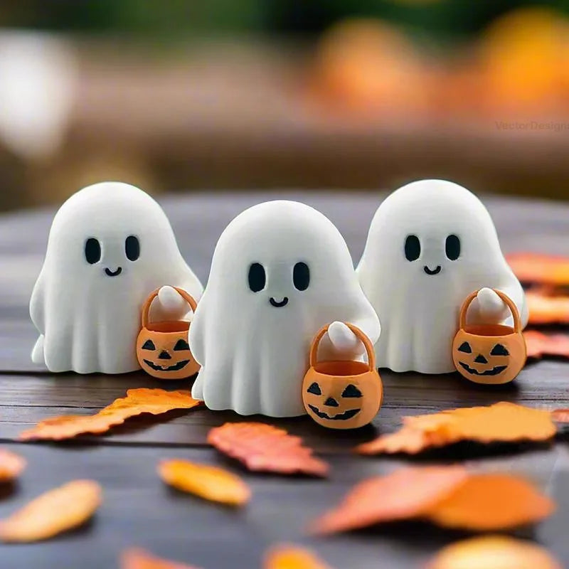 Cute 3D Ghost Figurines 👻🎃