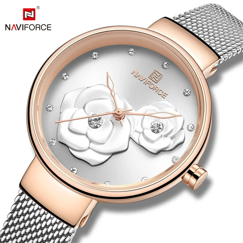 NAVIFORCE Women Watch Top Luxury Brand Steel