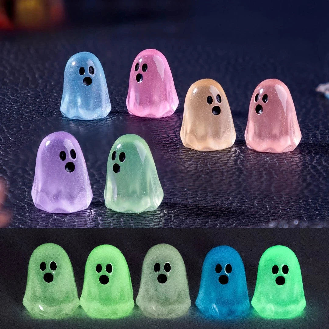 Glow-in-the-Dark Mini Ghost Figures 👻