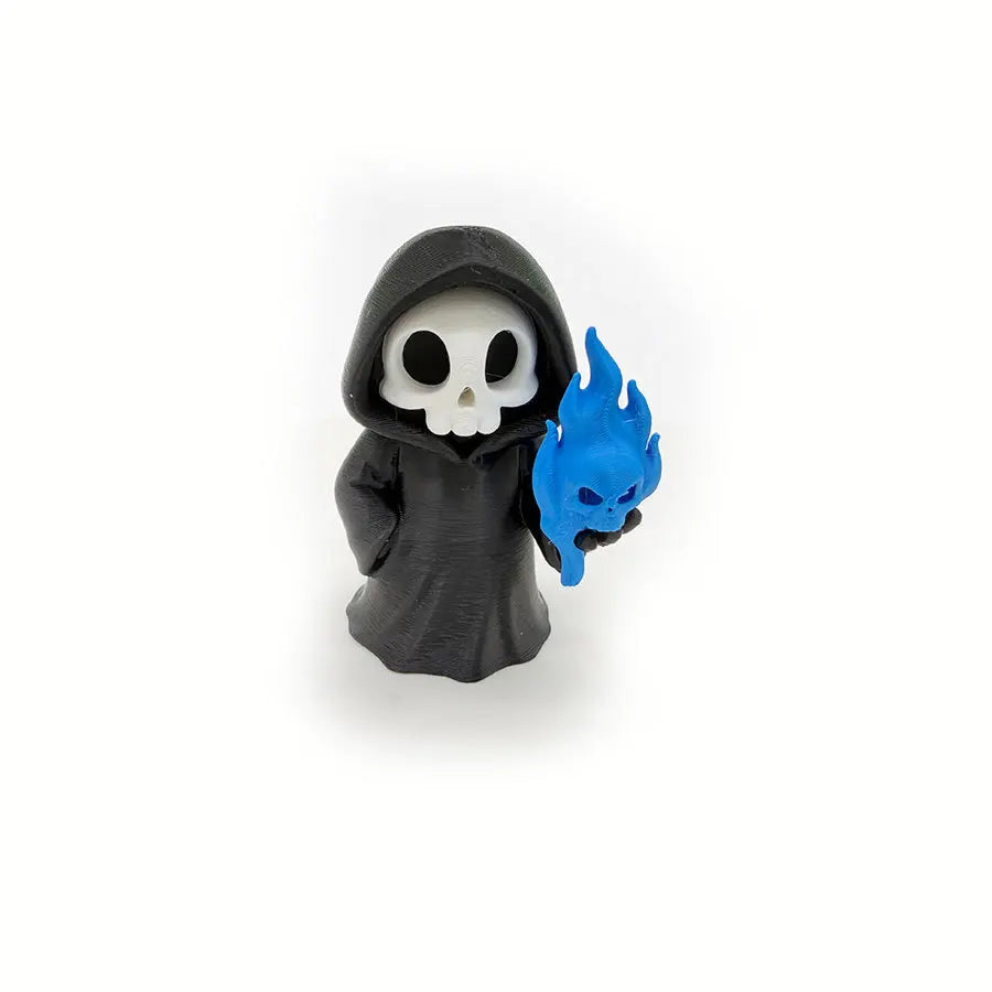 Gothic Grim Reaper Figurines, Cute Skeleton Desk Decor, Skeleton Statue, Spooky Small Halloween Ornament, Halloween Gift