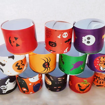 20/50Pcs Halloween Christmas Pattern Wristband Decoration Toys Kids Birthday Party Gifts Pinata Filler New Year's Party Favors