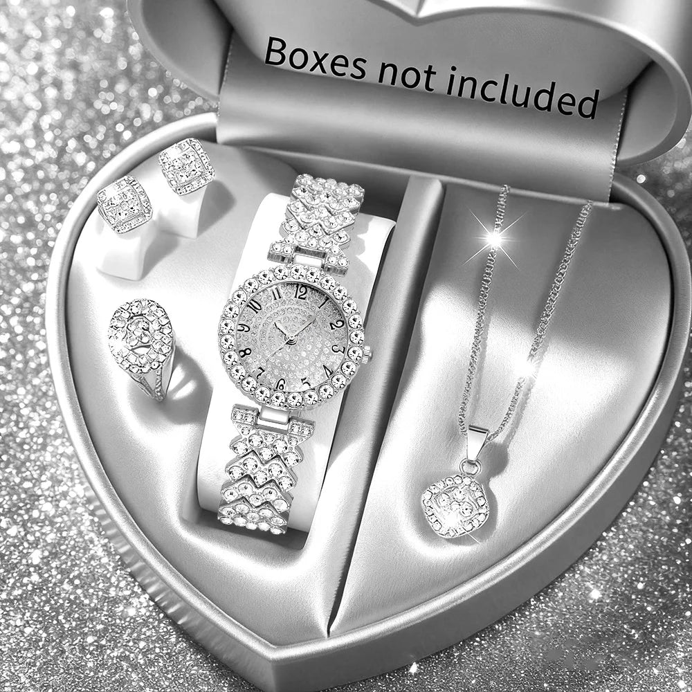 5pcs Luxury Rhinestone Elegant For Women