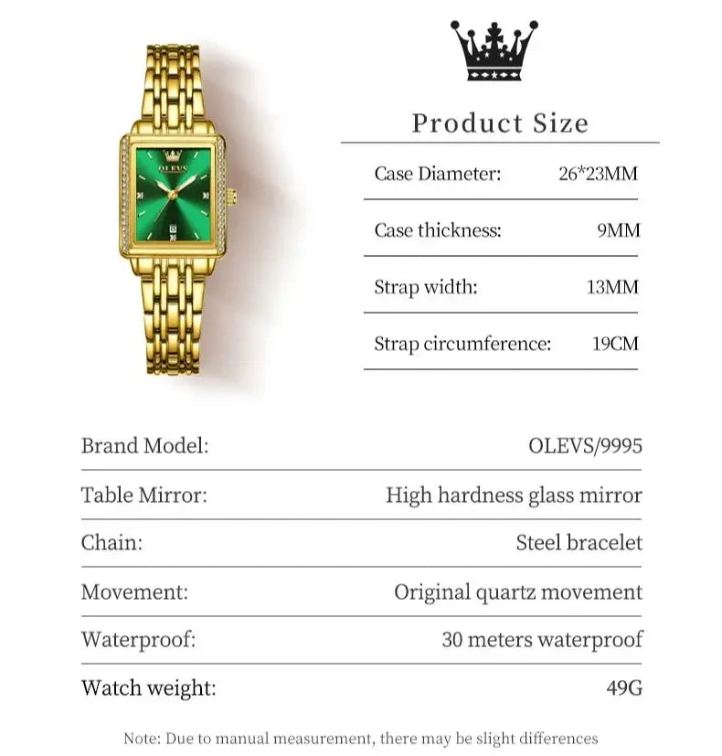 OLEVS 9995 Elegant Quartz Ladies Wristwatces