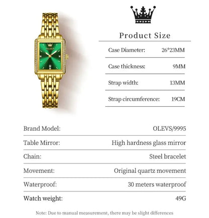 OLEVS 9995 Elegant Quartz Ladies Wristwatces