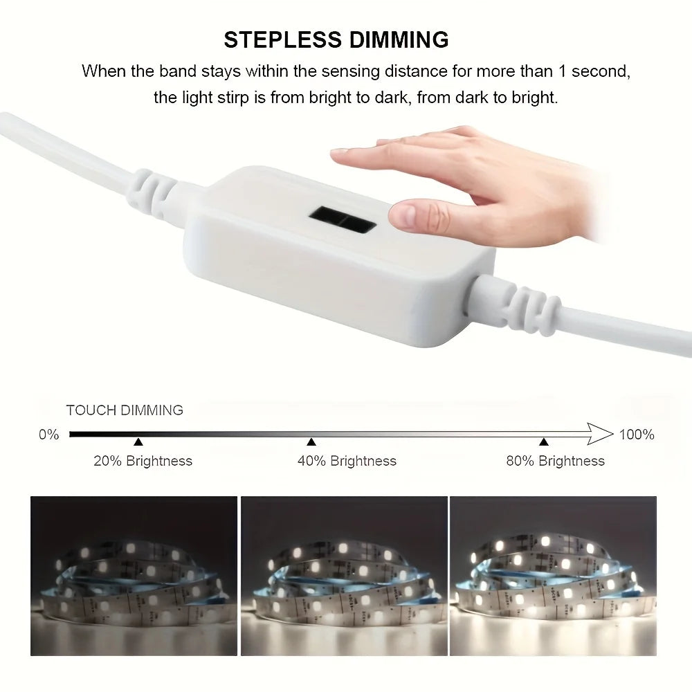 LED Strip Light Built with Hand Scan Motion ON/OFF for Kitchen Decoration Lighting