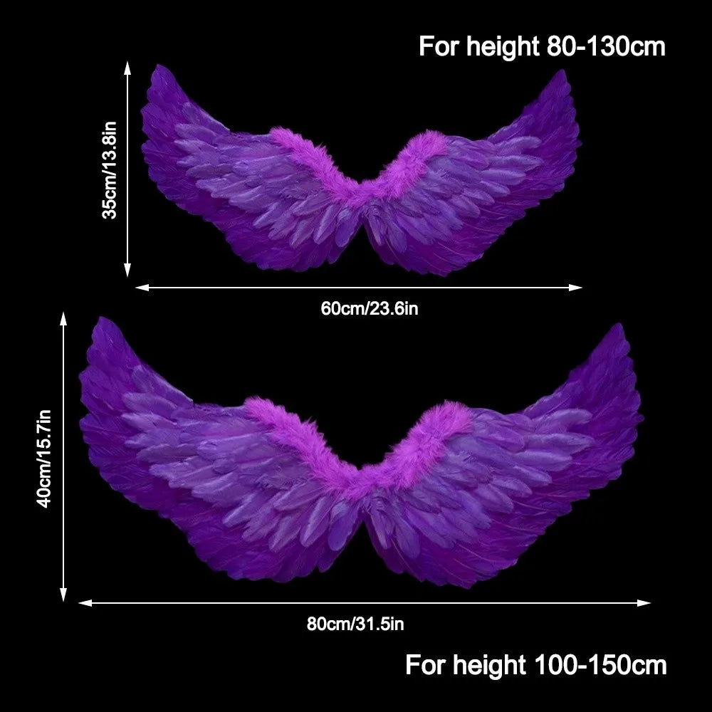 New Princess Angel Wing Fairy Wings Dress UP Elastic Straps Butterfly Wings DIY Props Elf Cosplay Wing for Women Girls