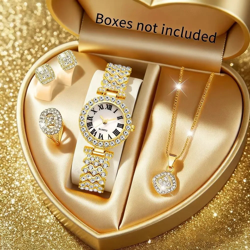 5pcs Luxury Rhinestone Elegant For Women