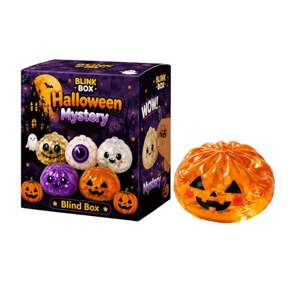 New Halloween Ghost DumplingsToy Soft Slow Resilience Squishy Toy Fidget Steamed Stuffed Bun Squishy Pinch Le