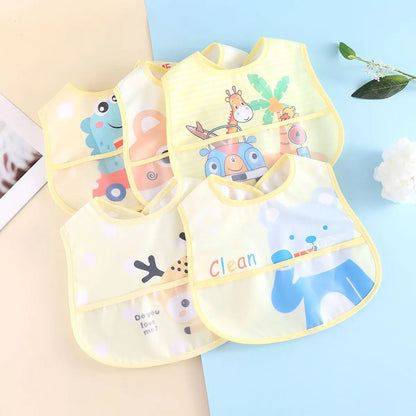 Random 5pcs Cartoon Animals Waterproof Baby Saliva