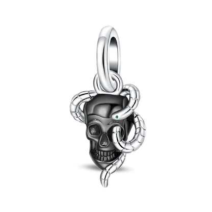 Original Charms Bead 925 Sterling Silver Horror Nun Grim Reaper Poison Apple Halloween Pendants Fit Bracelet DIY Jewelry Marking