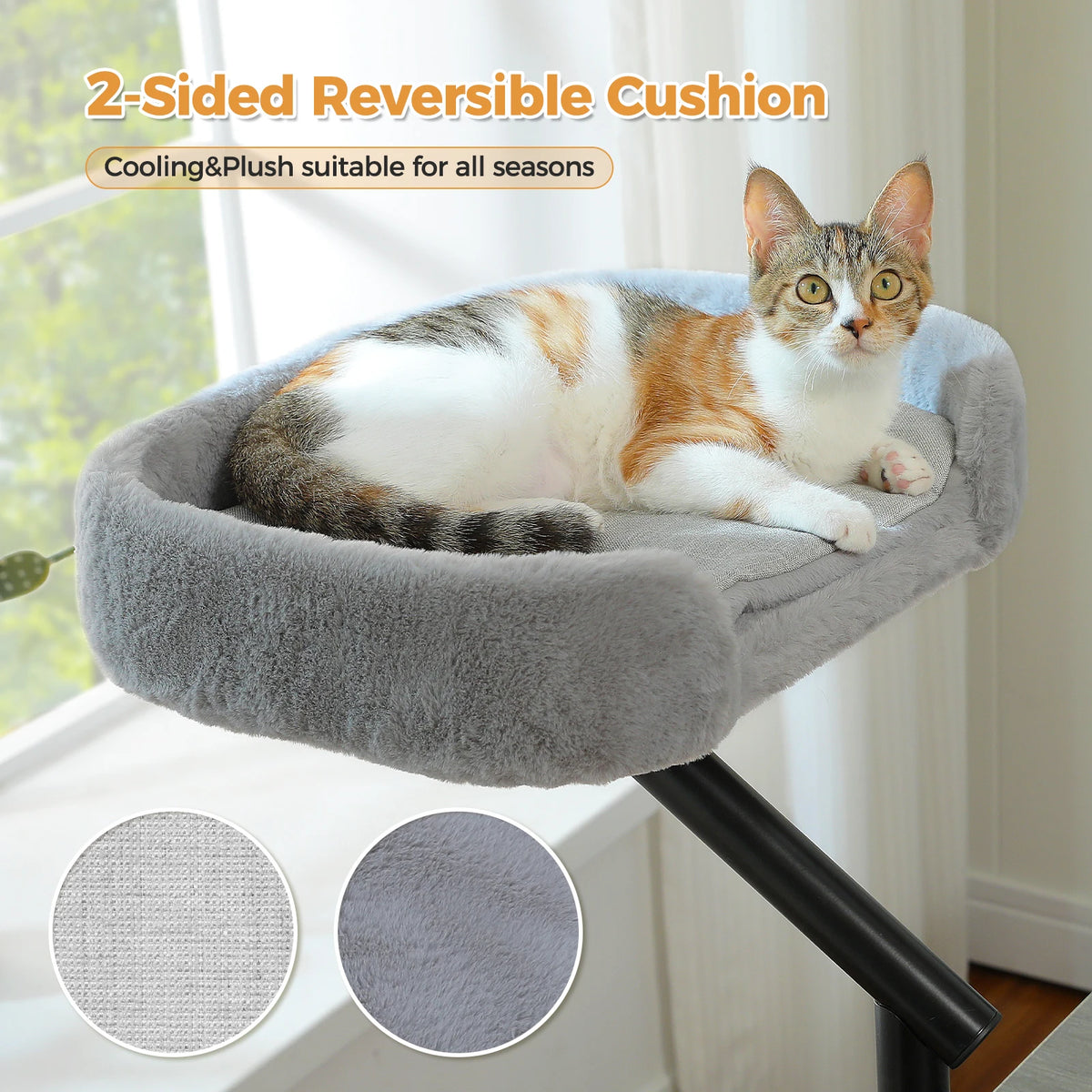 360° Rotatable Cat Bed Stand for
