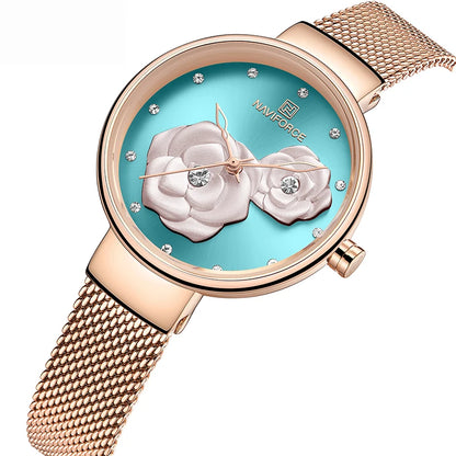 NAVIFORCE Women Watch Top Luxury Brand Steel