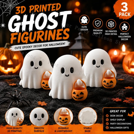 Cute 3D Ghost Figurines 👻🎃