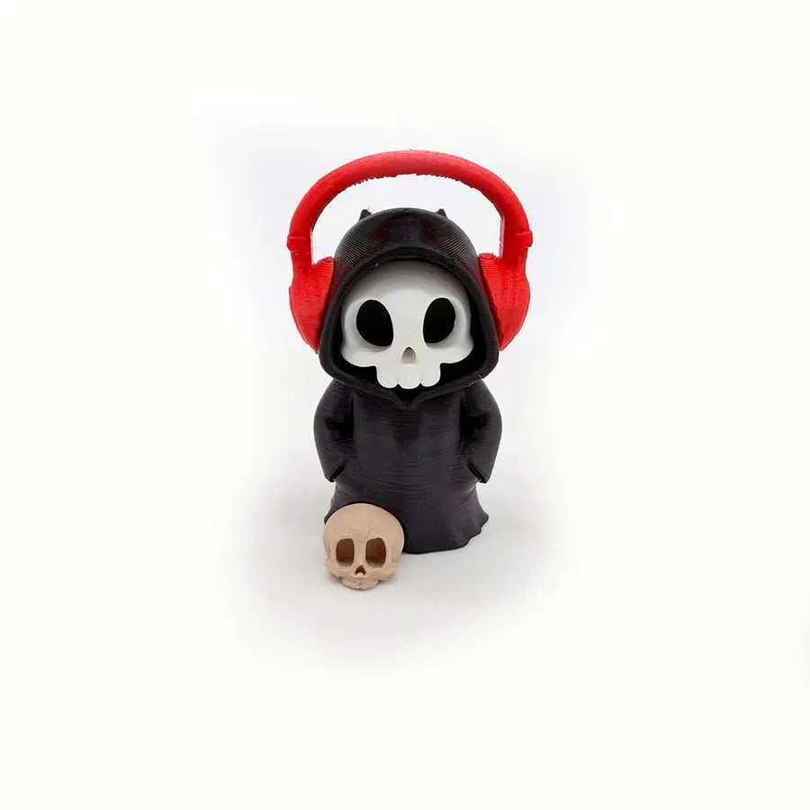 Gothic Grim Reaper Figurines, Cute Skeleton Desk Decor, Skeleton Statue, Spooky Small Halloween Ornament, Halloween Gift