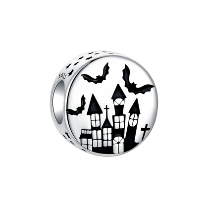 Original Charms Bead 925 Sterling Silver Horror Nun Grim Reaper Poison Apple Halloween Pendants Fit Bracelet DIY Jewelry Marking