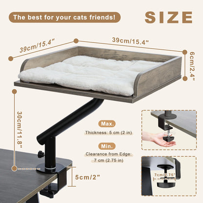 360° Rotatable Cat Bed Stand for