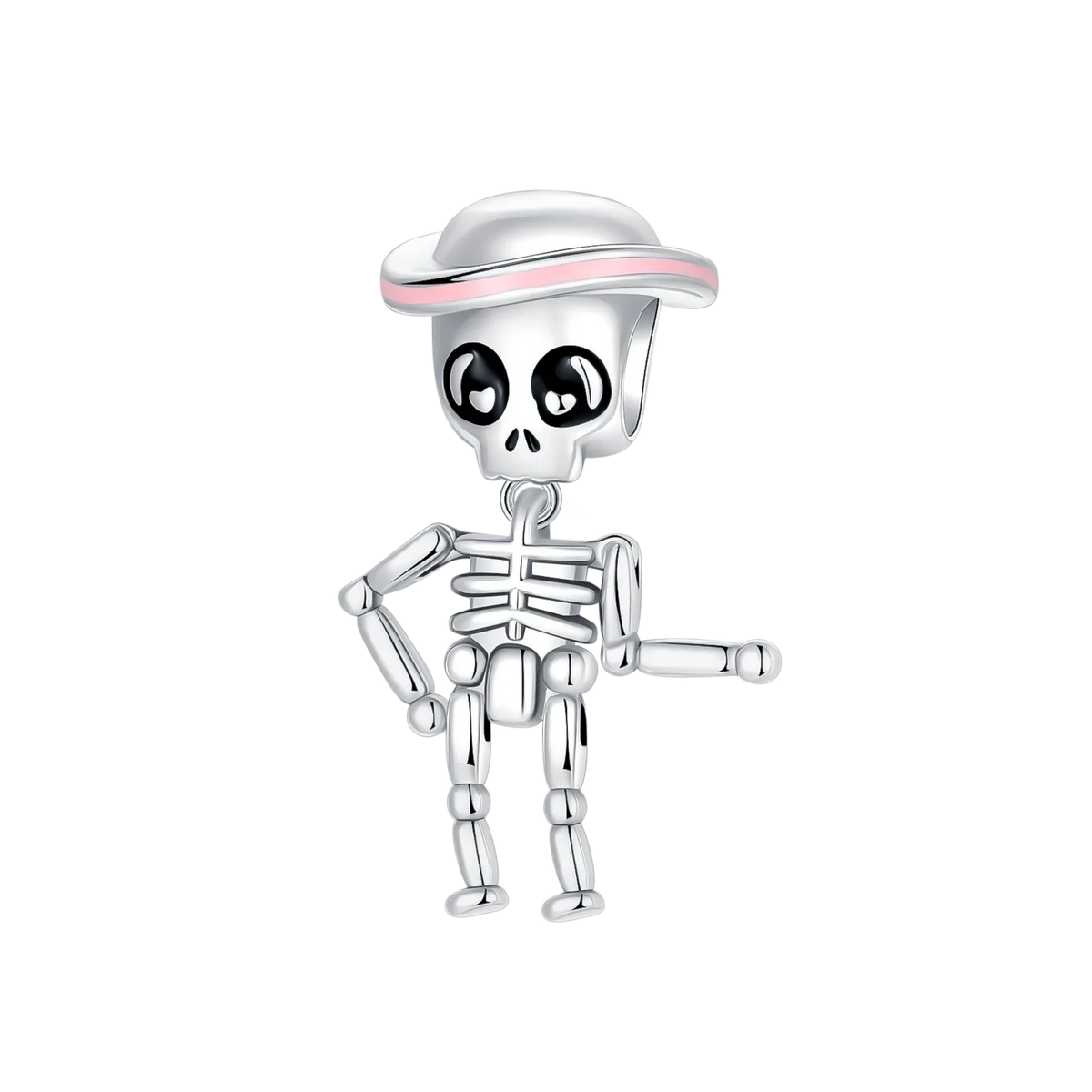 Original Charms Bead 925 Sterling Silver Horror Nun Grim Reaper Poison Apple Halloween Pendants Fit Bracelet DIY Jewelry Marking