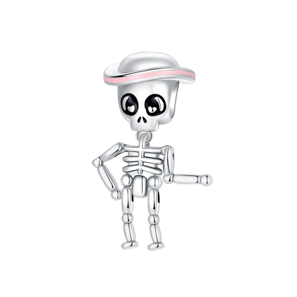Original Charms Bead 925 Sterling Silver Horror Nun Grim Reaper Poison Apple Halloween Pendants Fit Bracelet DIY Jewelry Marking