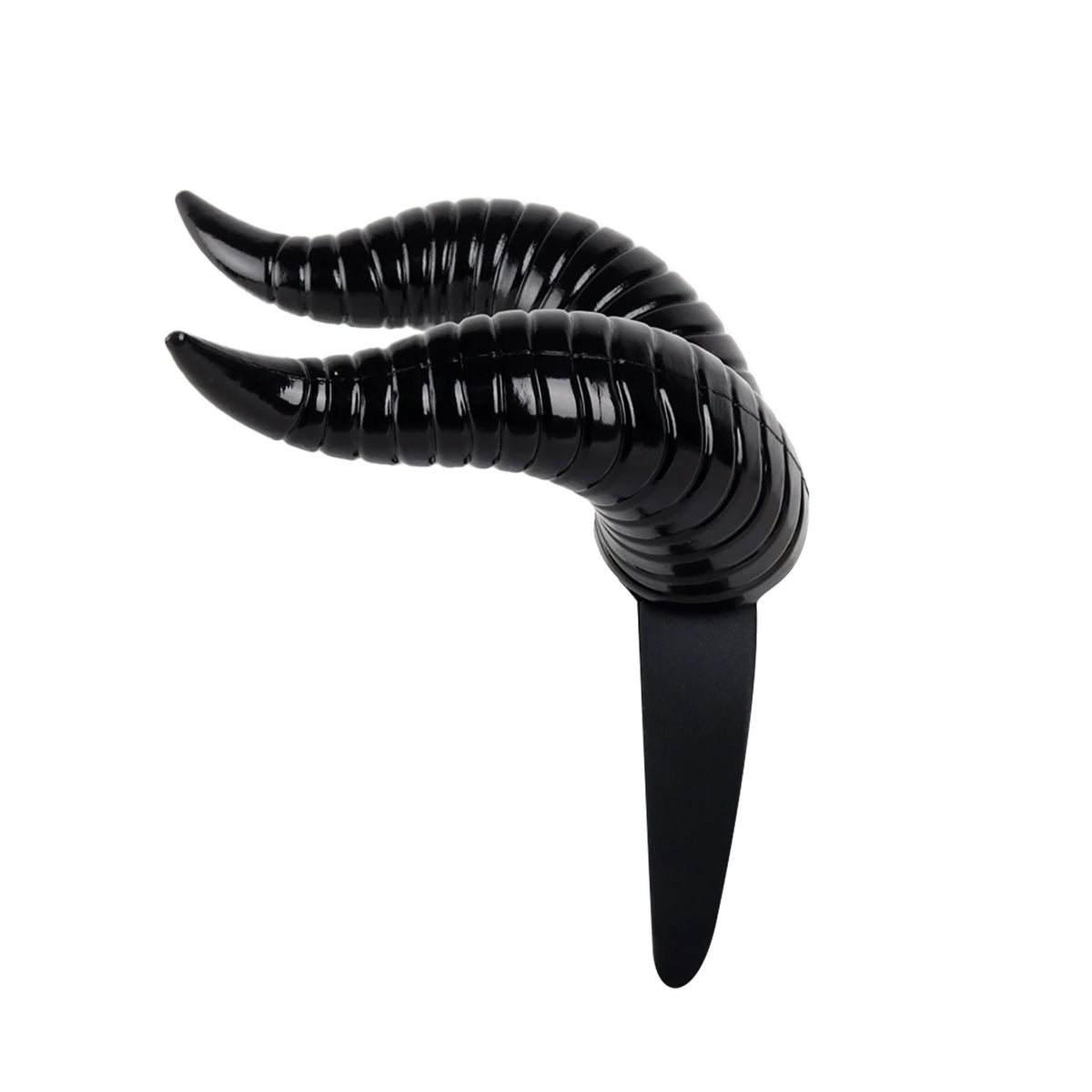 Black Queen Demon Horns Headpiece Cosplay Animal Antelope Cow Devil Headwear Halloween Carnival Party Costumes Props Gifts