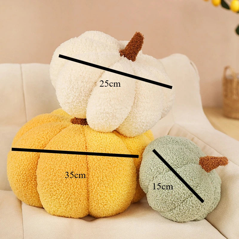 Cute Plush Pumpkin Throw Pillow