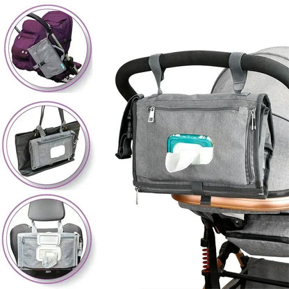Portable Diaper Changing Pad Portable Baby Changing Pad with Pockets Waterproof Travel Diaper Changing Station Kit Baby Gifts