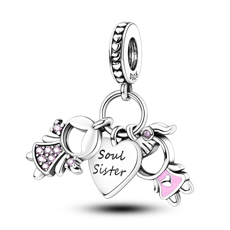Hot Sale 925 Silver Charms Beads Fit Original Pan Bracelet Making For Woman Jewelry Fashion Pendant