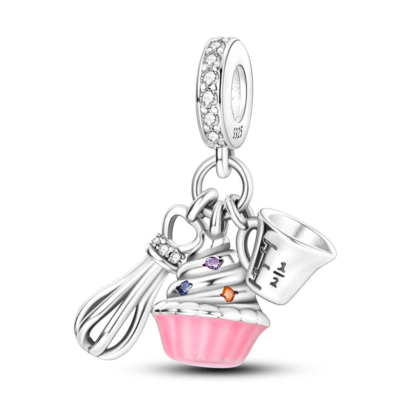 Hot Sale 925 Silver Charms Beads Fit Original Pan Bracelet Making For Woman Jewelry Fashion Pendant