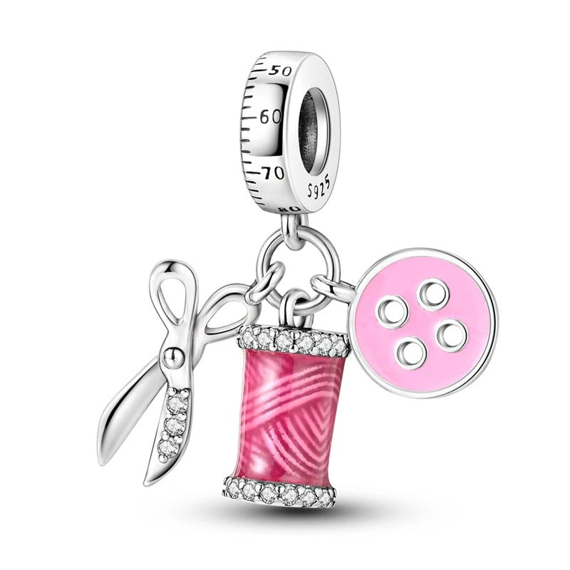 Hot Sale 925 Silver Charms Beads Fit Original Pan Bracelet Making For Woman Jewelry Fashion Pendant