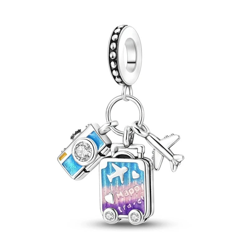 Hot Sale 925 Silver Charms Beads Fit Original Pan Bracelet Making For Woman Jewelry Fashion Pendant